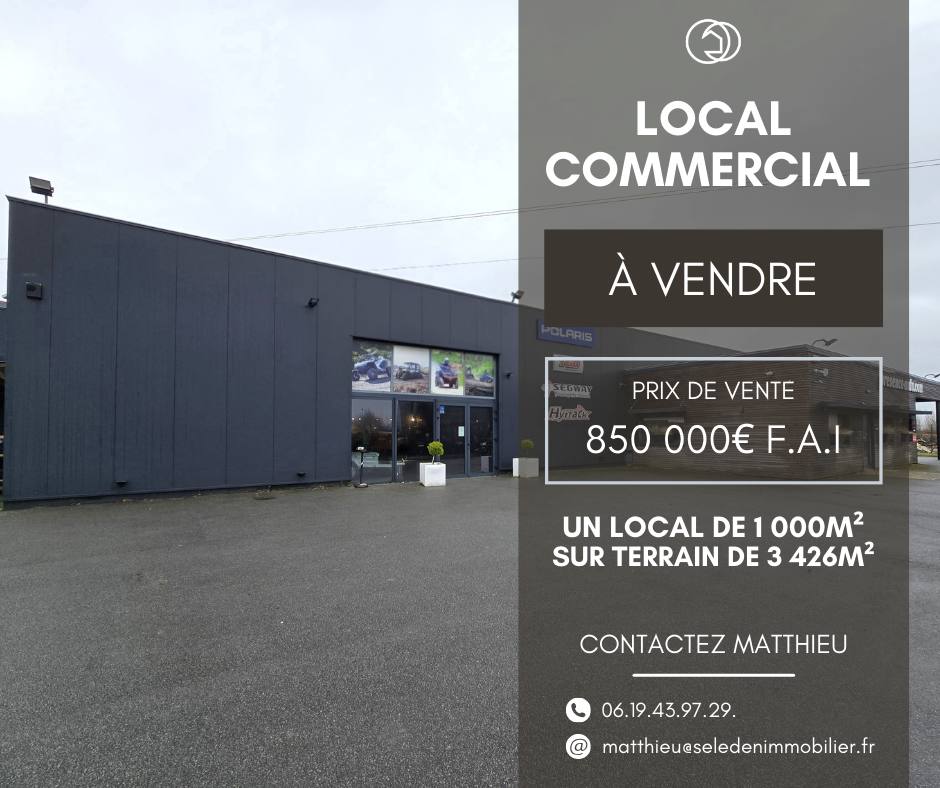 Local commercial de 1 000m2
